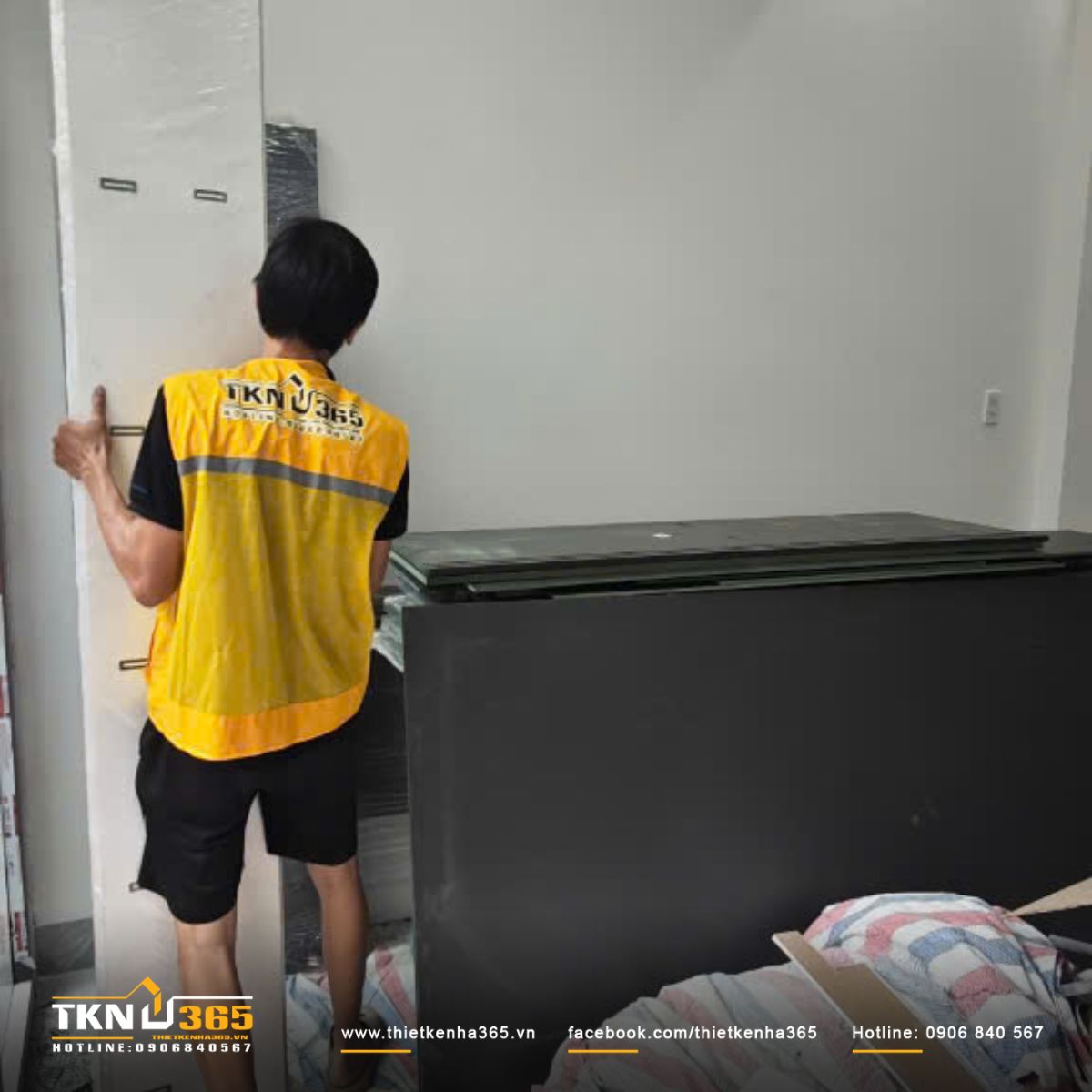 Hình ảnh thi công nội thất nhà phố 3 tầng