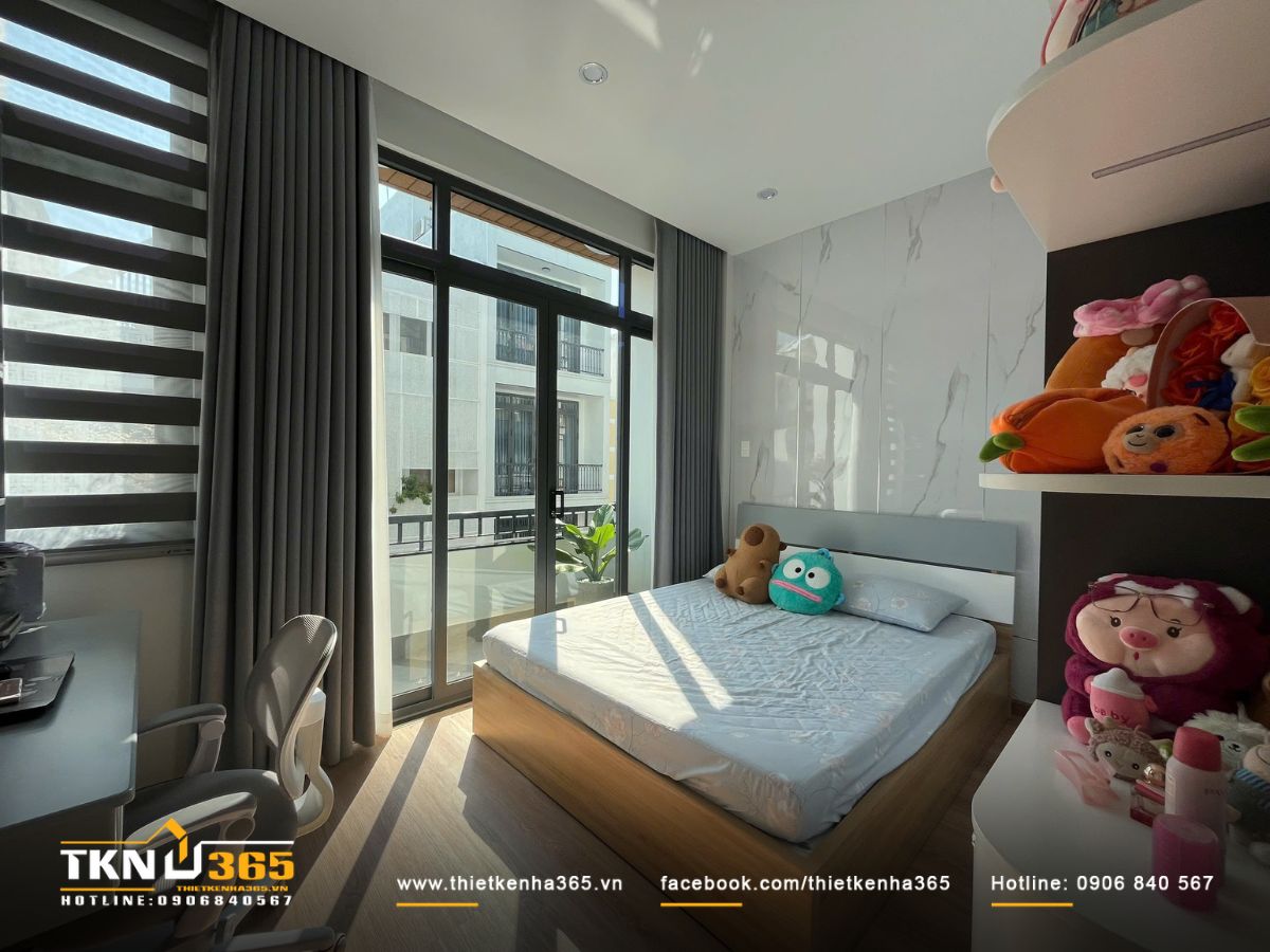 Không gian học tập liên kết liền mạch với khu vực nghỉ ngơi, tối ưu cho sinh hoạt và thói quen học tập hàng ngày