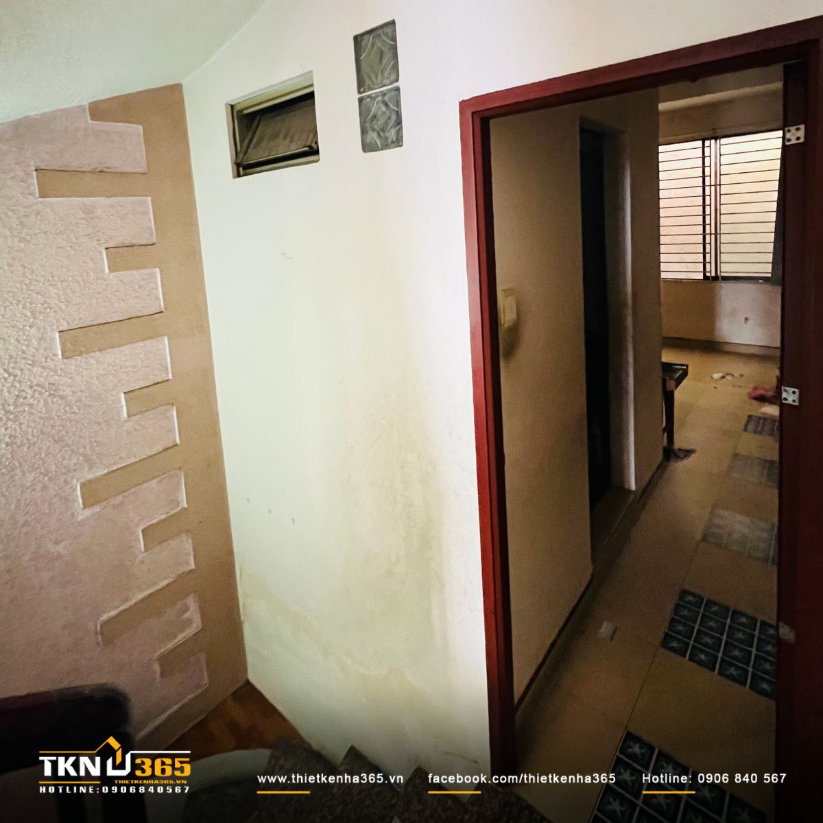 Hình ảnh hiện trạng nhà phố 3 tầng trước cải tạo