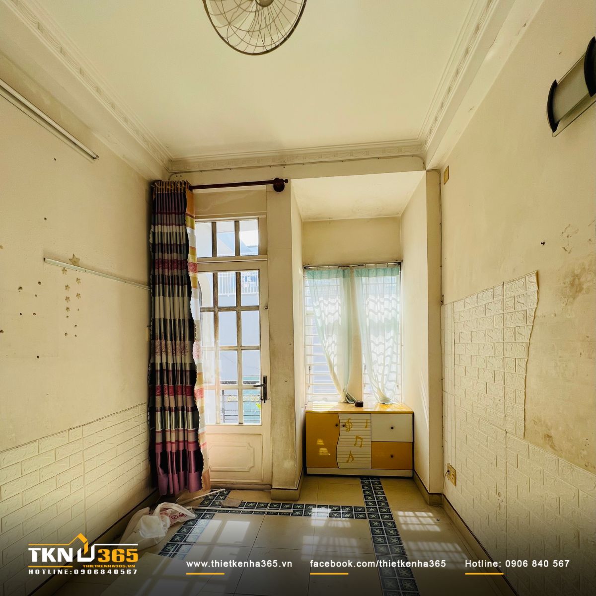 Hình ảnh hiện trạng nhà phố 3 tầng trước cải tạo