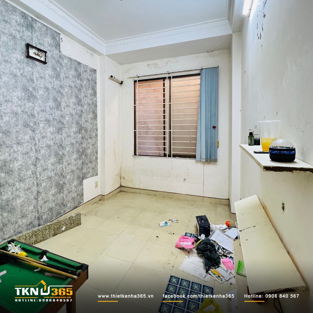 Hình ảnh hiện trạng nhà phố 3 tầng trước cải tạo