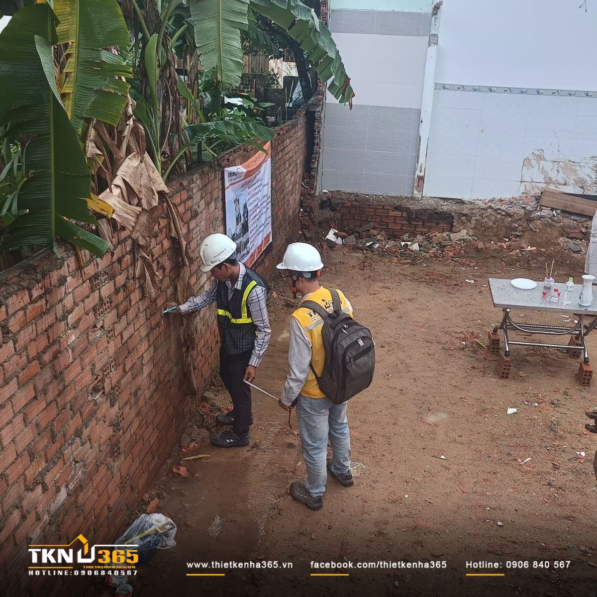 Đo đạc và chuẩn bị mặt bằng