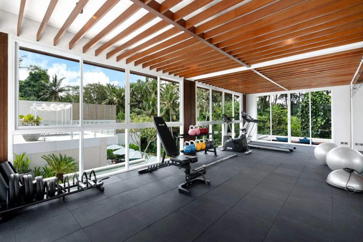 Thiết kế phòng gym cần cân đối hài hòa với phong cách tổng thể của biệt thự (Ảnh: Sưu tầm)
