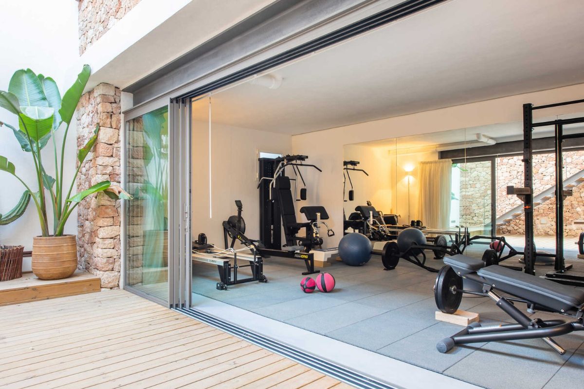 Thiết kế phòng gym trong biệt thự cần phù hợp với nhu cầu sử dụng của tất cả các thành viên trong gia đình (Ảnh: Sưu tầm)