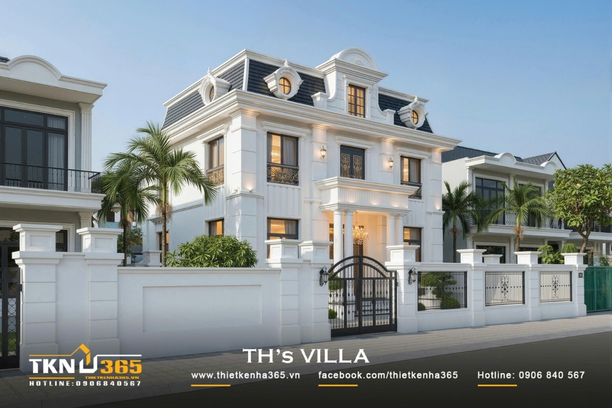 ths villa dinh thu phong cach tan co dien 10