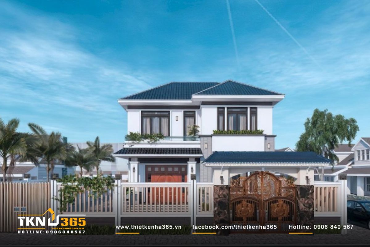 Nhiều gia chủ cân nhắc lựa chọn mẫu biệt thự 2 tầng 120m2 4 phòng ngủ