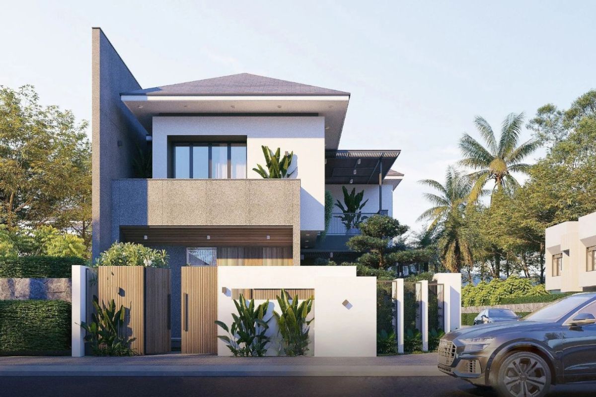 Biệt thự 2 tầng 150m2 m&aacute;i Nhật c&oacute; s&acirc;n vườn đảm bảo khả năng th&ocirc;ng gi&oacute; v&agrave; lấy s&aacute;ng tự nhi&ecirc;n (Ảnh: Sưu tầm)