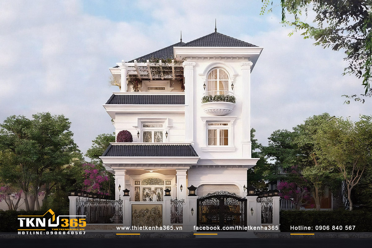 Biệt thự 3 tầng 100m2 thiết kế cầu kỳ, vật liệu hoàn thiện cao cấp rất dễ đội chi phí lên cao so với dự toán ban đầu