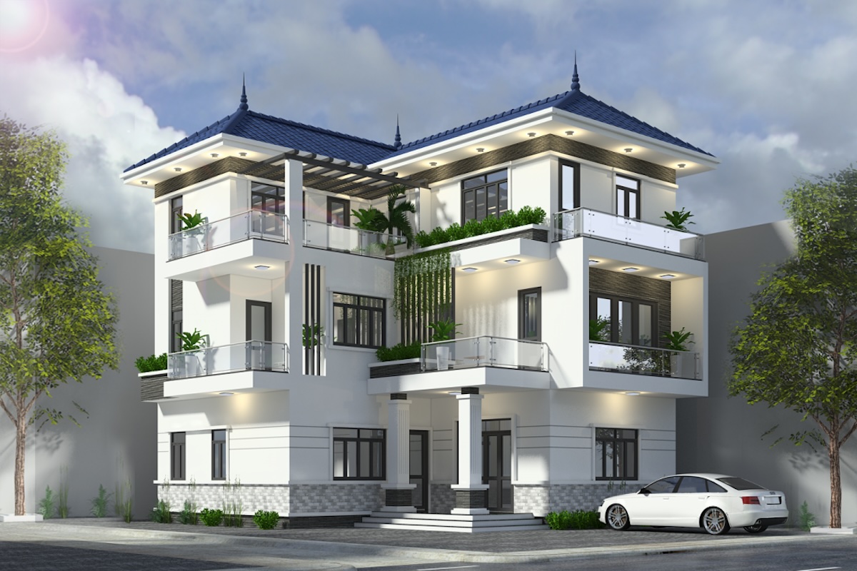 Gia đình có ít thành viên không nên lựa chọn biệt thự 3 tầng 100m2 (Ảnh: Sưu tầm)