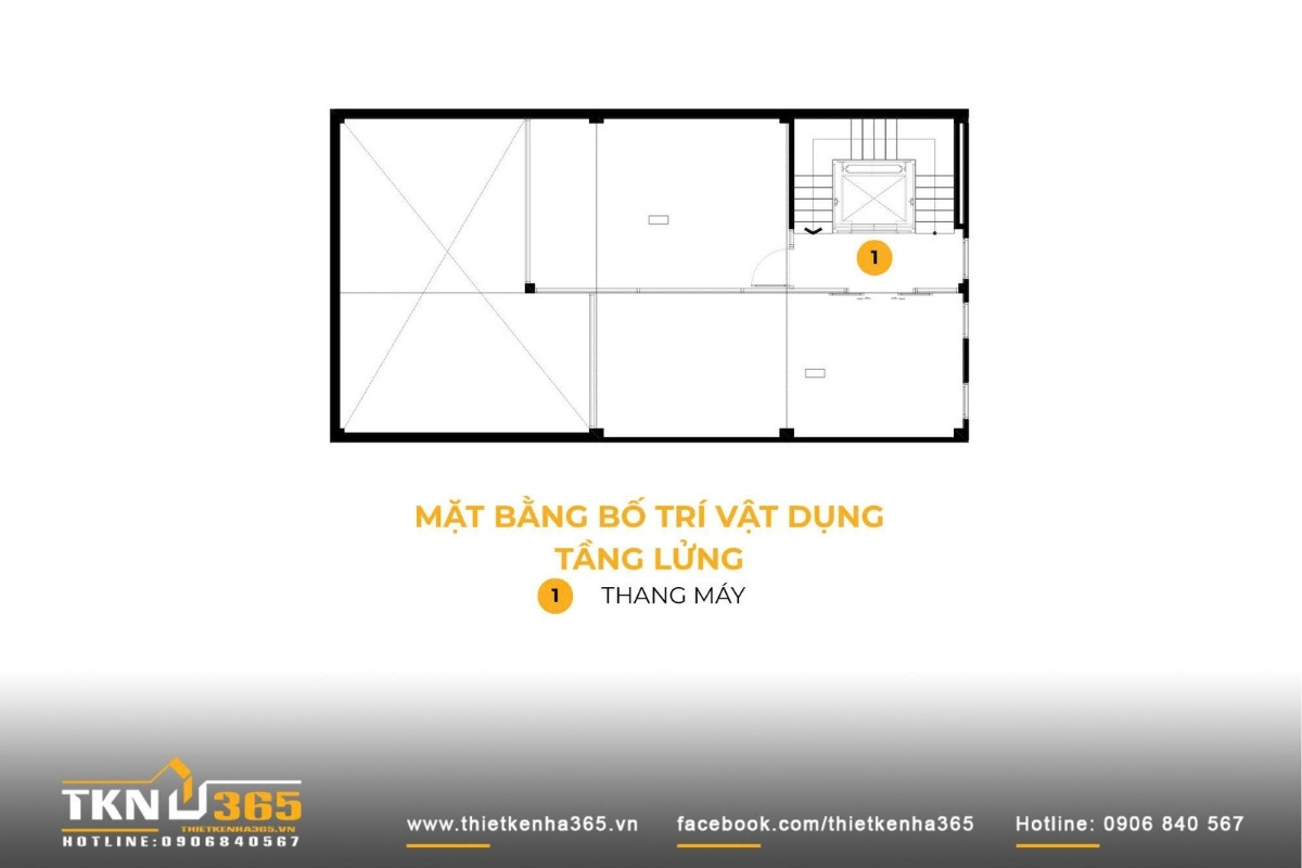 mặt bằng công năng nhà phố 6 tầng