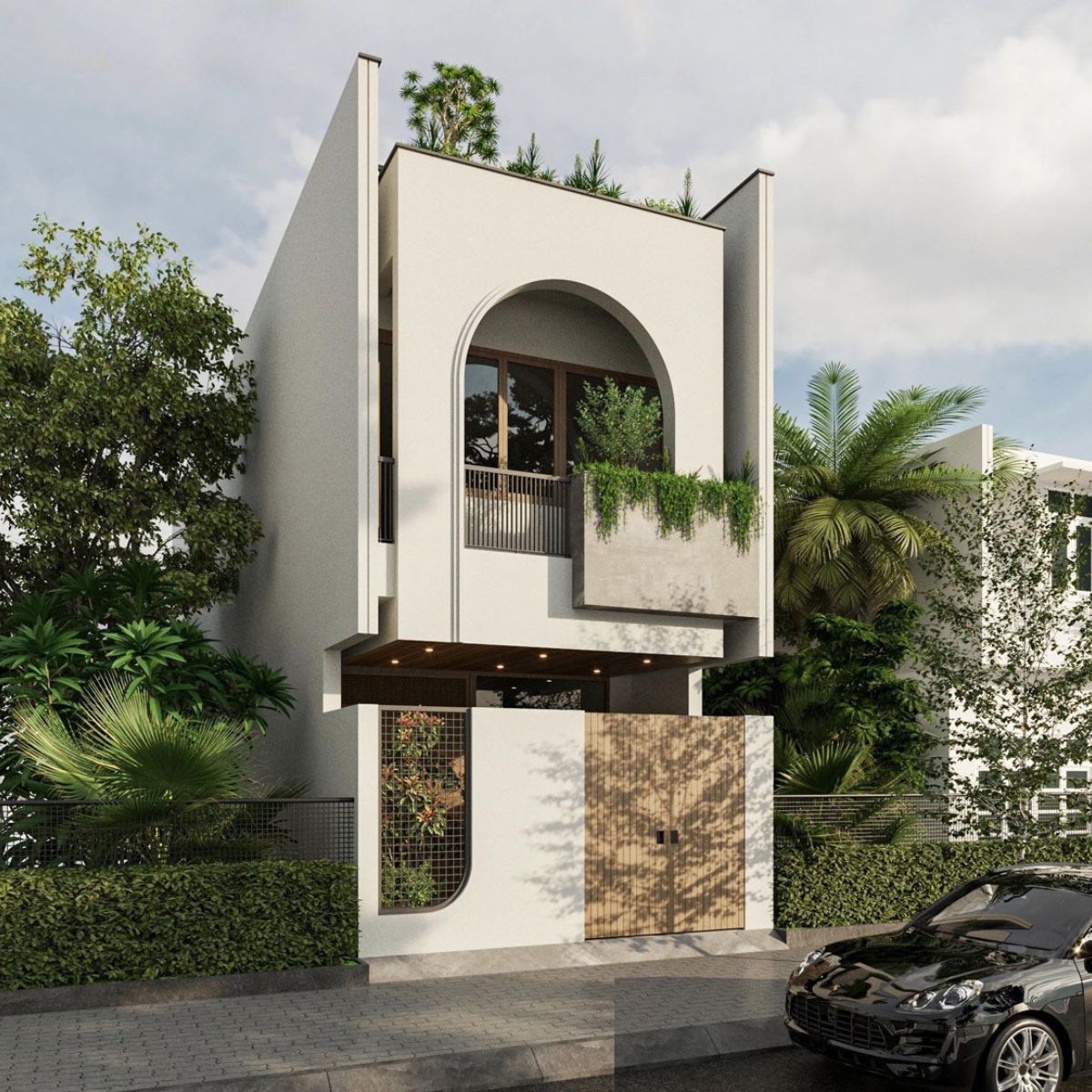 Mẫu nh&agrave; ống 1 trệt 1 lầu 4x16 thiết kế kh&ocirc;ng gian mở th&ocirc;ng tho&aacute;ng (Ảnh: Sưu tầm)