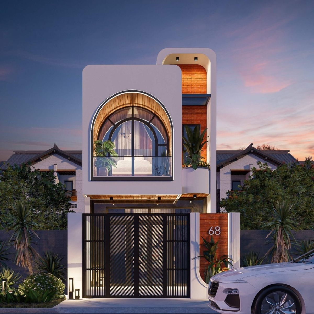 Mẫu thiết kế nh&agrave; 1 trệt 1 lầu 5x16 4 ph&ograve;ng ngủ ph&ugrave; hợp với gia đ&igrave;nh c&oacute; đ&ocirc;ng th&agrave;nh vi&ecirc;n (Ảnh: Sưu tầm)