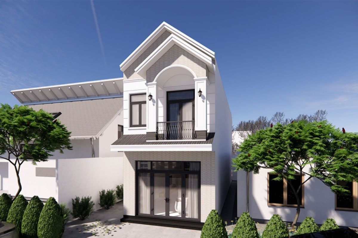 Nh&agrave; 1 trệt 1 lầu 5x16 t&acirc;n cổ điển m&aacute;i Th&aacute;i vững ch&atilde;i, c&acirc;n bằng giữa c&ocirc;ng năng v&agrave; t&iacute;nh thẩm mỹ (Ảnh: Sưu tầm)