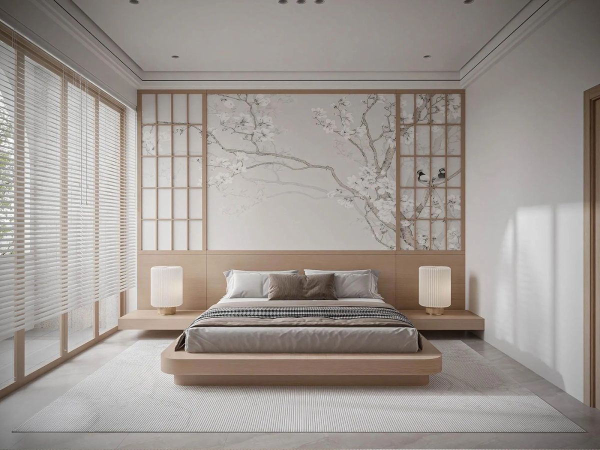 Ph&ograve;ng ngủ ngập tr&agrave;n &aacute;nh s&aacute;ng tự nhi&ecirc;n trong nh&agrave; 1 trệt 1 lầu 5x20m (Ảnh: Sưu tầm)