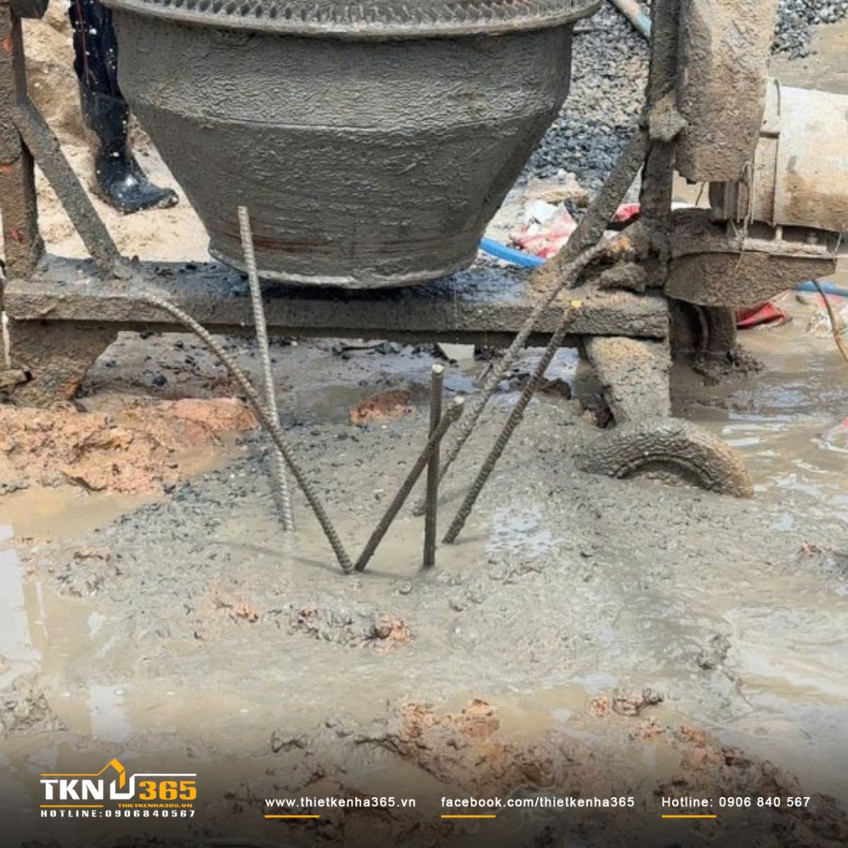 H&igrave;nh ảnh thi c&ocirc;ng khoan cọc nhồi (m&oacute;ng cọc)