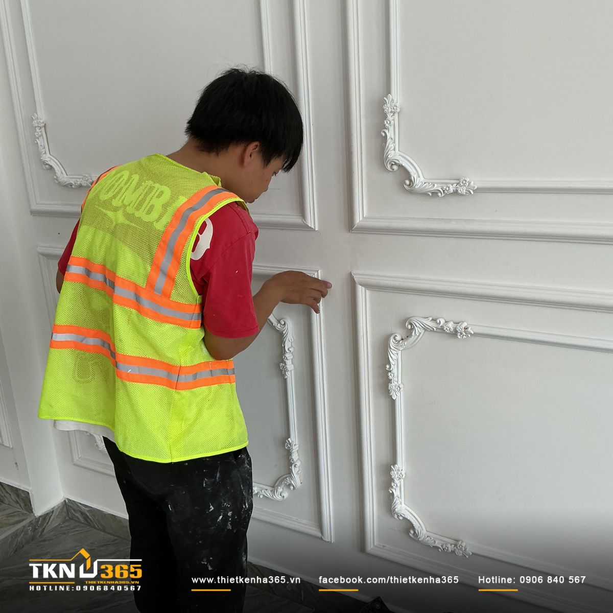 H&igrave;nh ảnh thi c&ocirc;ng ho&agrave;n thiện ph&agrave;o chỉ trong nh&agrave; phố M&rsquo;S House