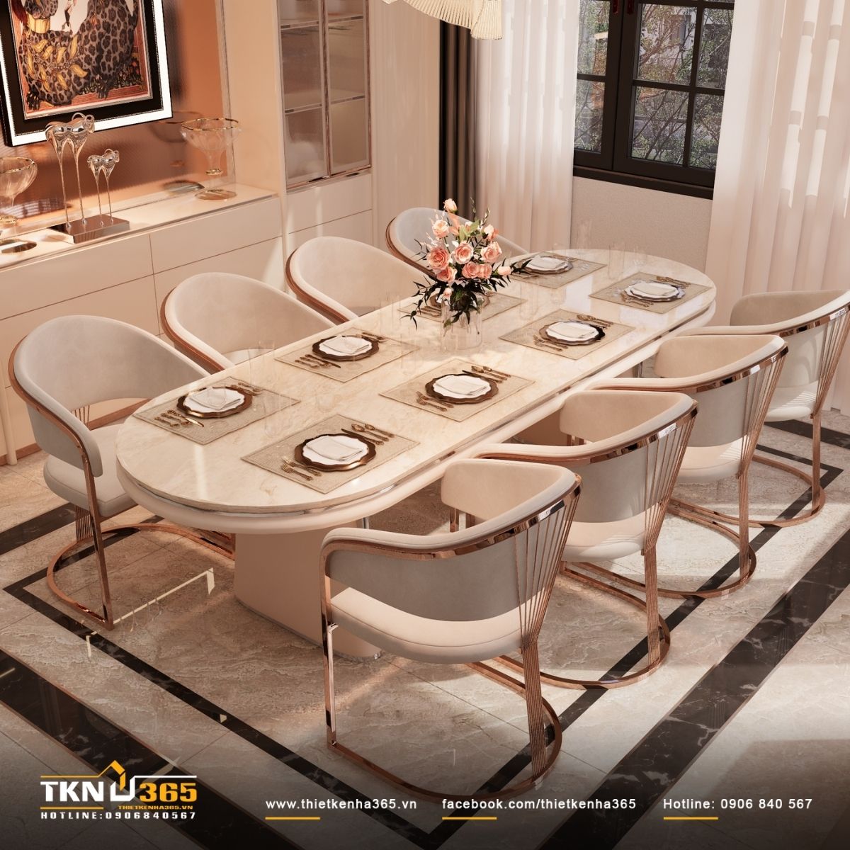 Ghế ăn bo cong khung kim loại &aacute;nh champagne, mang lại cảm gi&aacute;c &ecirc;m &aacute;i v&agrave; sang trọng k&iacute;n đ&aacute;o cho bữa ăn gia đ&igrave;nh