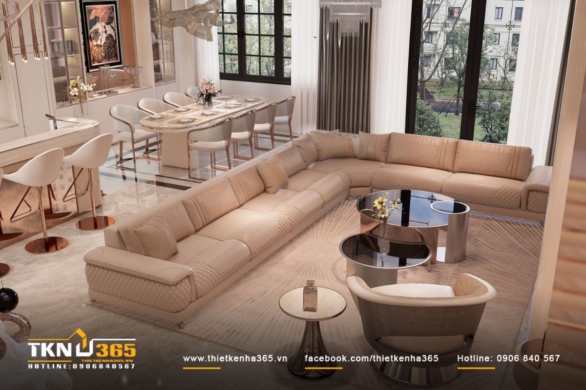 &Aacute;nh s&aacute;ng l&agrave; một yếu tố quan trọng trong thiết kế nội thất biệt thự 3 tầng NEO&rsquo;s Villa