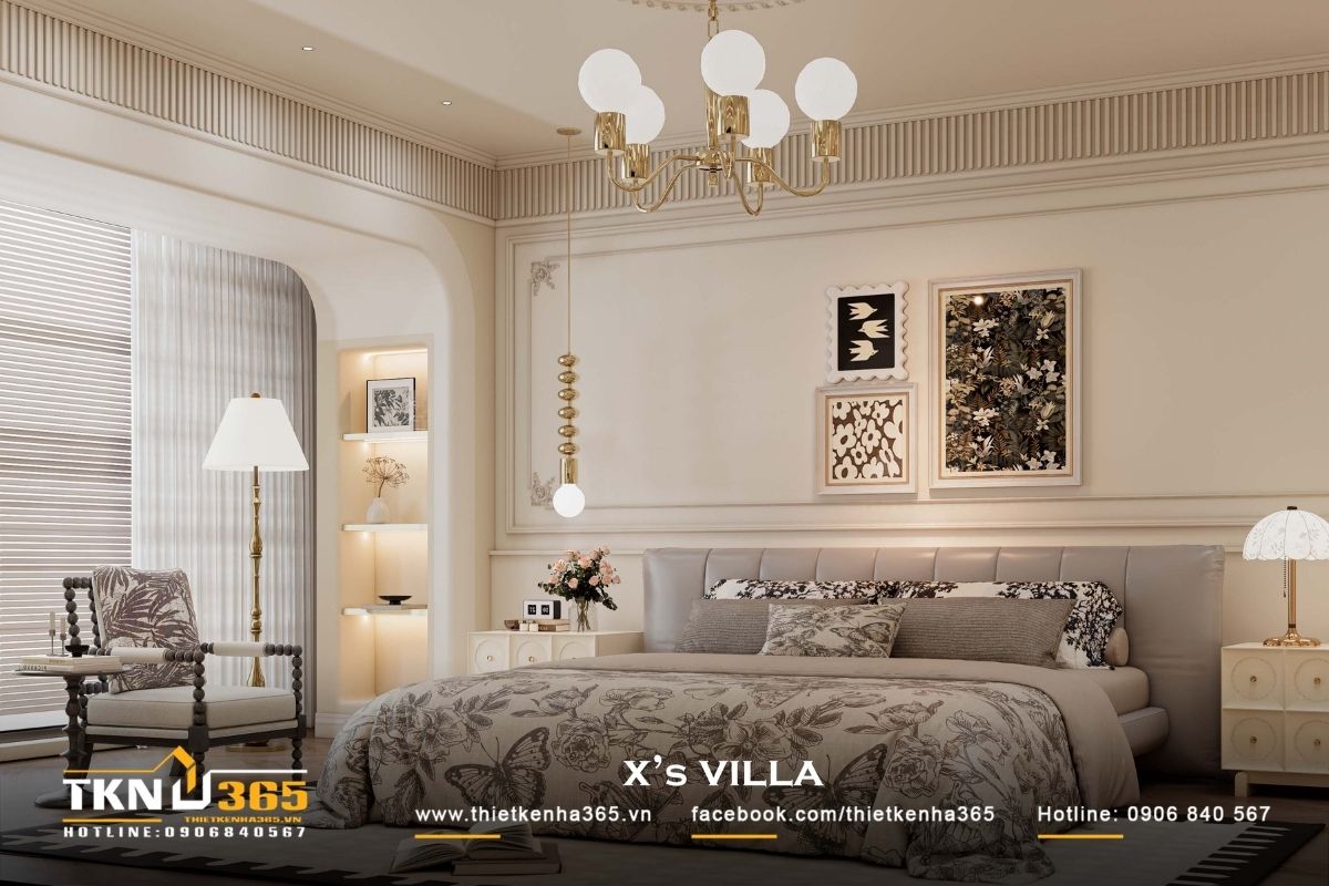 Hệ đ&egrave;n trang tr&iacute; v&agrave; &aacute;nh s&aacute;ng ph&acirc;n lớp dịu nhẹ, gi&uacute;p kh&ocirc;ng gian lu&ocirc;n thư th&aacute;i ở mọi thời điểm trong ng&agrave;y