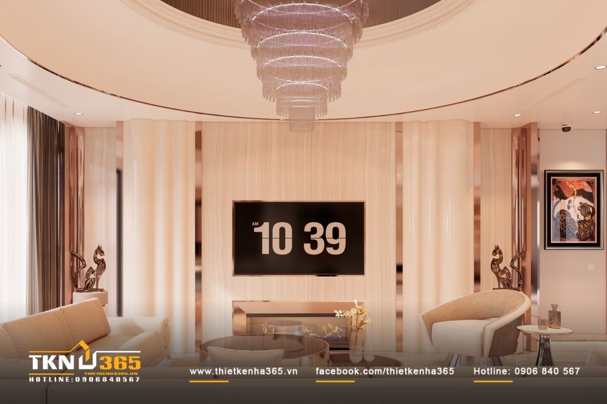 Bảng m&agrave;u trung t&iacute;nh đ&oacute;ng vai tr&ograve; chủ đạo trong thiết kế nội thất biệt thự 3 tầng NEO&rsquo;s Villa