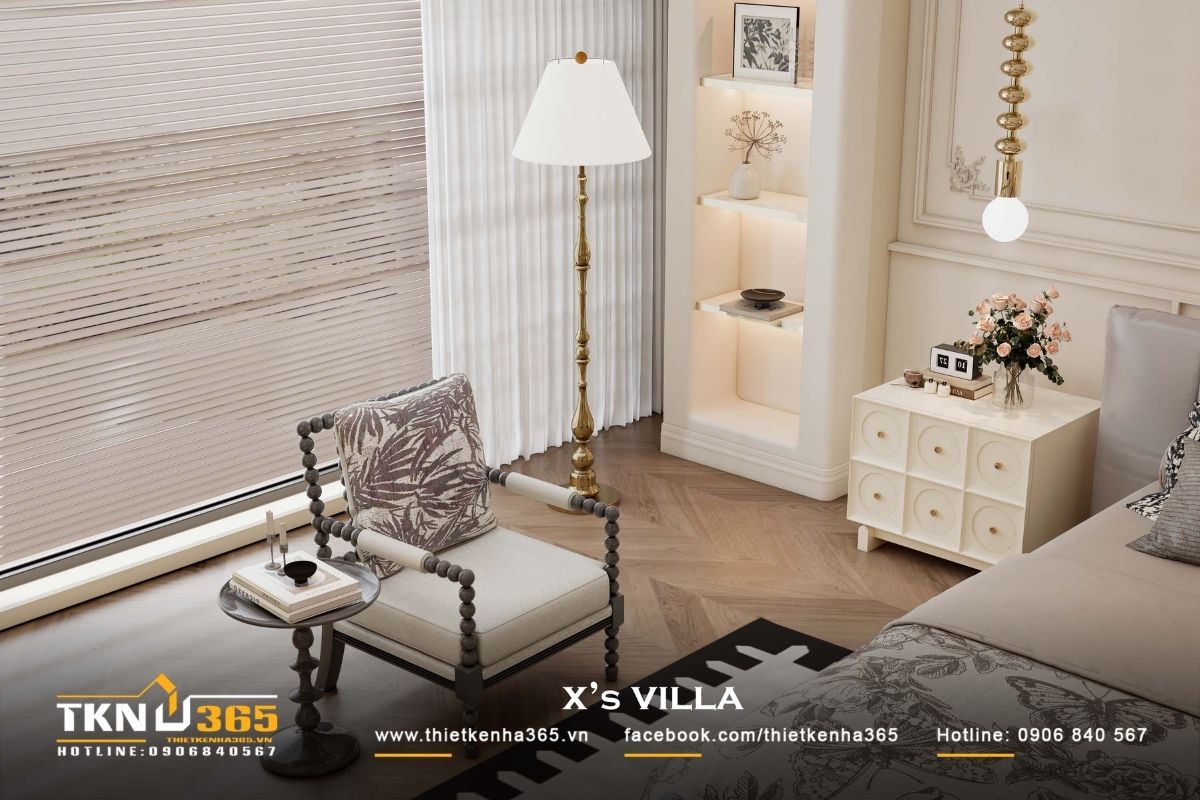 Khu vực ngồi đọc s&aacute;ch v&agrave; nghỉ ngơi được đặt gần cửa sổ để tận dụng &aacute;nh s&aacute;ng tự nhi&ecirc;n