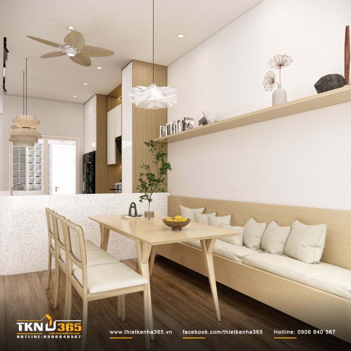 Chất liệu gỗ tự nhi&ecirc;n v&agrave; đệm ngồi s&aacute;ng m&agrave;u g&oacute;p phần giữ nhịp kh&ocirc;ng gian y&ecirc;n tĩnh, ấm &aacute;p v&agrave; bền vững theo thời gian