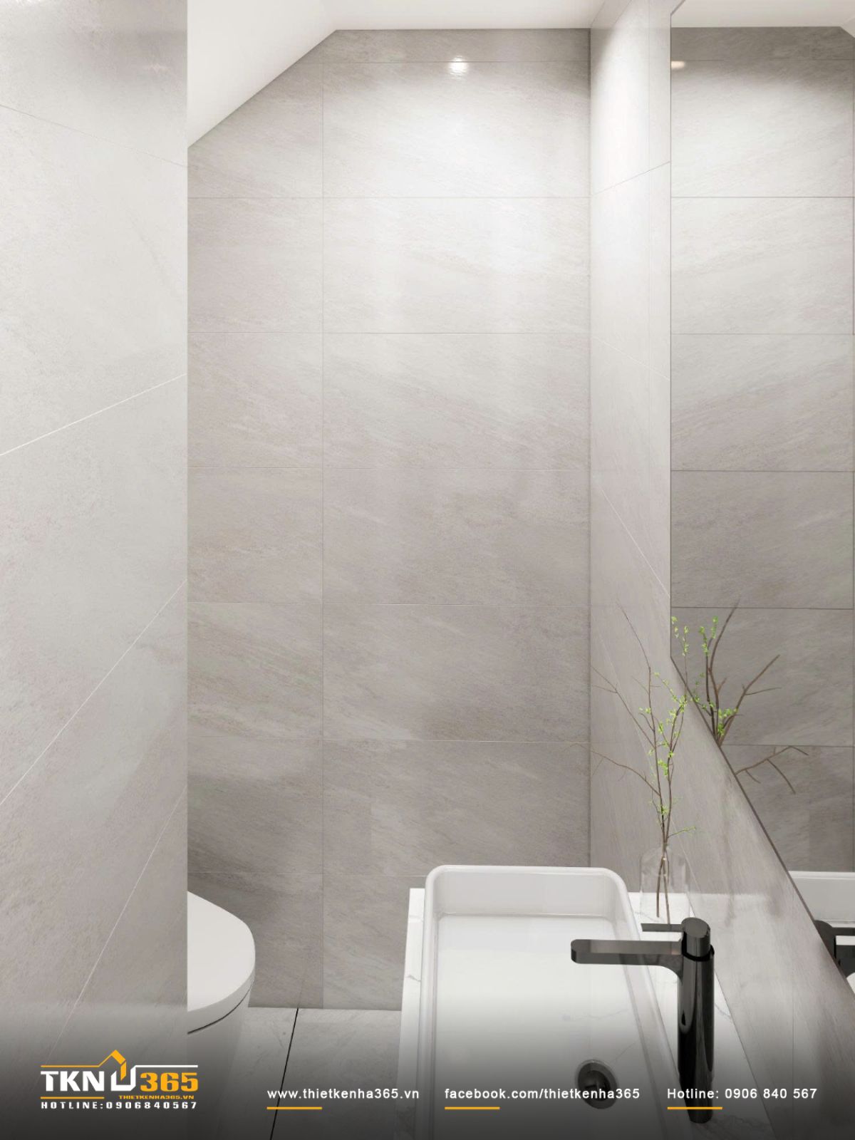 Gia chủ chọn thiết bị vệ sinh đơn giản nhưng vẫn đ&aacute;p ứng đầy đủ nhu cầu sử dụng