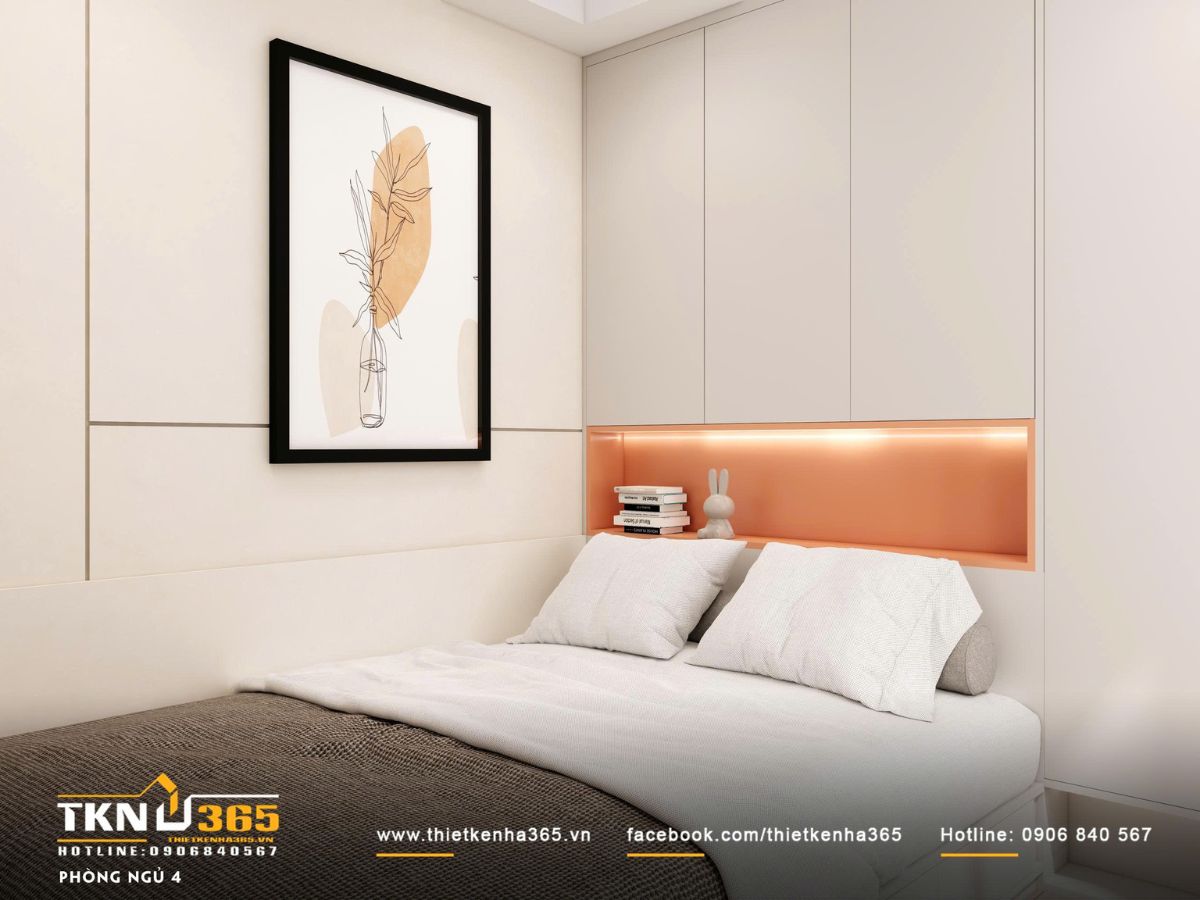 &Aacute;nh s&aacute;ng gi&aacute;n tiếp đầu giường tạo cảm gi&aacute;c ấm &aacute;p, gi&uacute;p kh&ocirc;ng gian nghỉ ngơi trở n&ecirc;n dễ chịu hơn