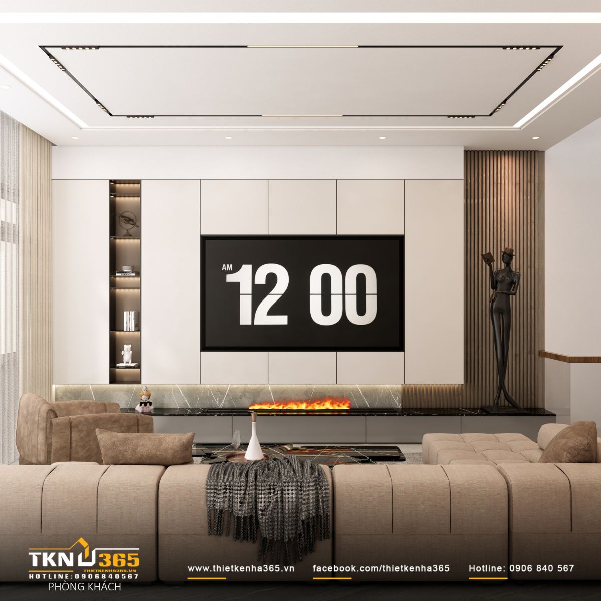 Ánh sáng và vật liệu kiểm soát vừa đủ, giữ sự liên kết liền mạch với tổng thể ngôi nhà