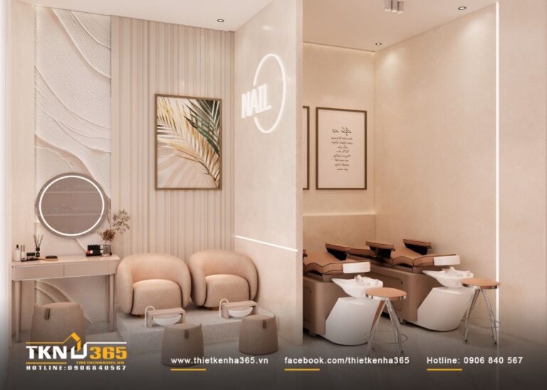 &Aacute;nh s&aacute;ng gi&aacute;n tiếp v&agrave; vật liệu bề mặt mềm mại gi&uacute;p kh&ocirc;ng gian spa giữ được sắc th&aacute;i y&ecirc;n tĩnh, dẫn dắt cảm gi&aacute;c thư gi&atilde;n cho kh&aacute;ch h&agrave;ng