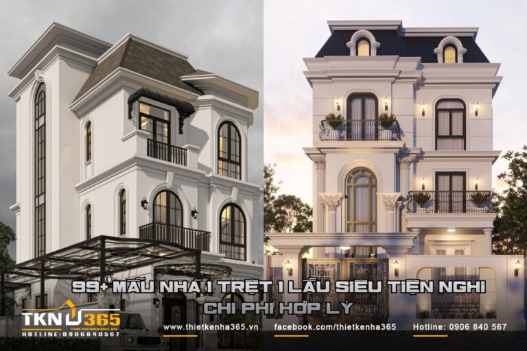 biệt thự 3 tầng 100m2 đẹp xu hướng