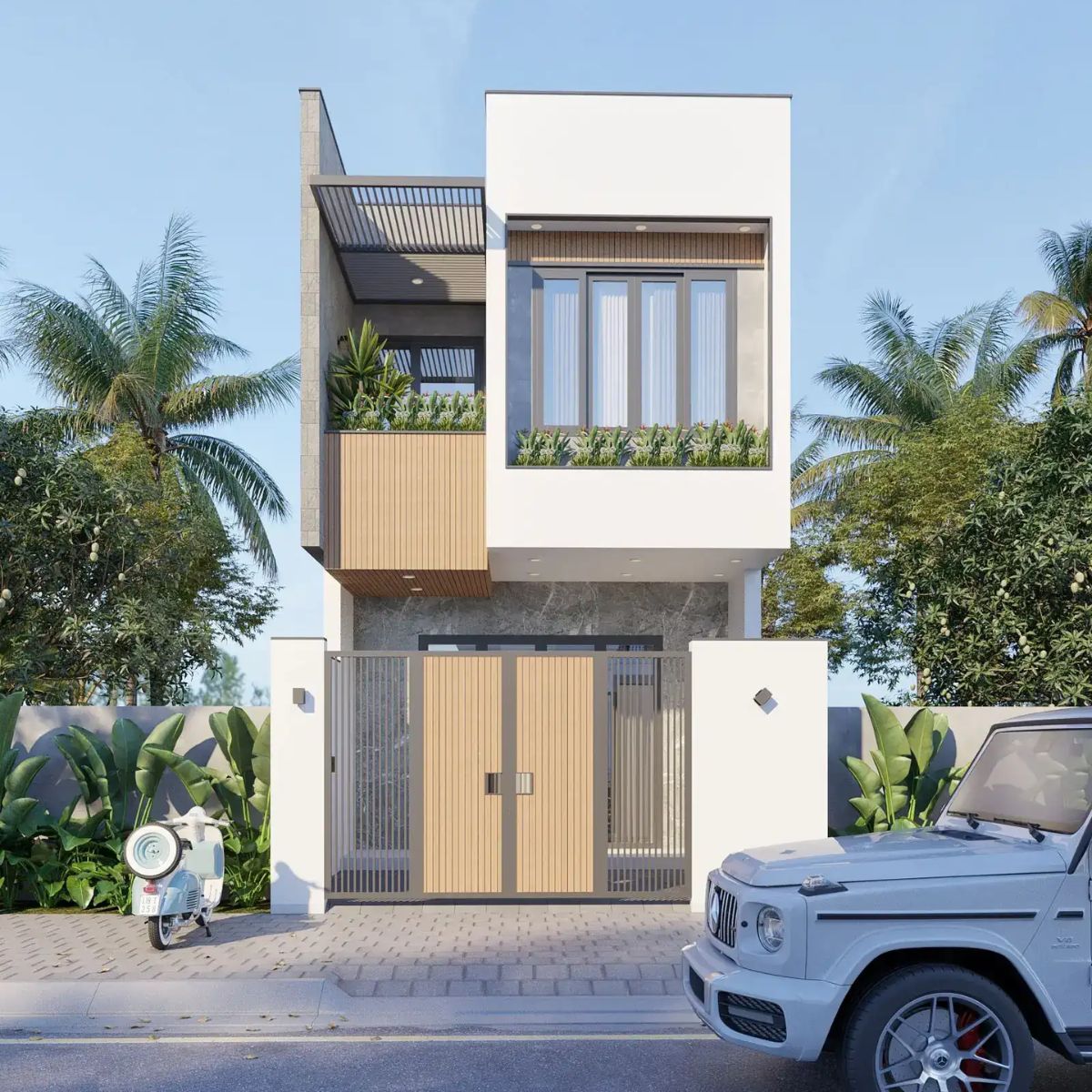 Nh&agrave; 1 trệt 1 lầu 5x15 ph&ugrave; hợp với k&iacute;ch thước đất phổ biến tại đ&ocirc; thị (Ảnh: Sưu tầm)