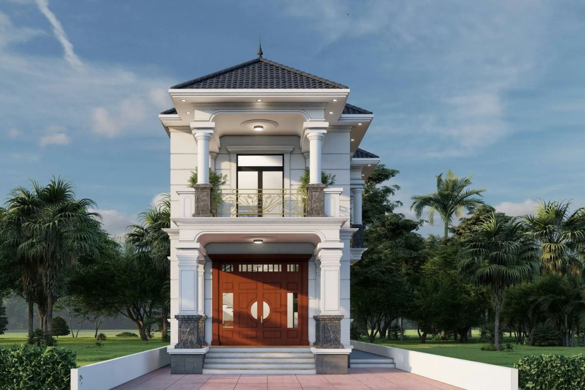 Mẫu nh&agrave; 1 trệt 1 lầu 5x15 ph&ugrave; hợp với gia đ&igrave;nh nhỏ c&oacute; 2 - 4 th&agrave;nh vi&ecirc;n (Ảnh: Sưu tầm)