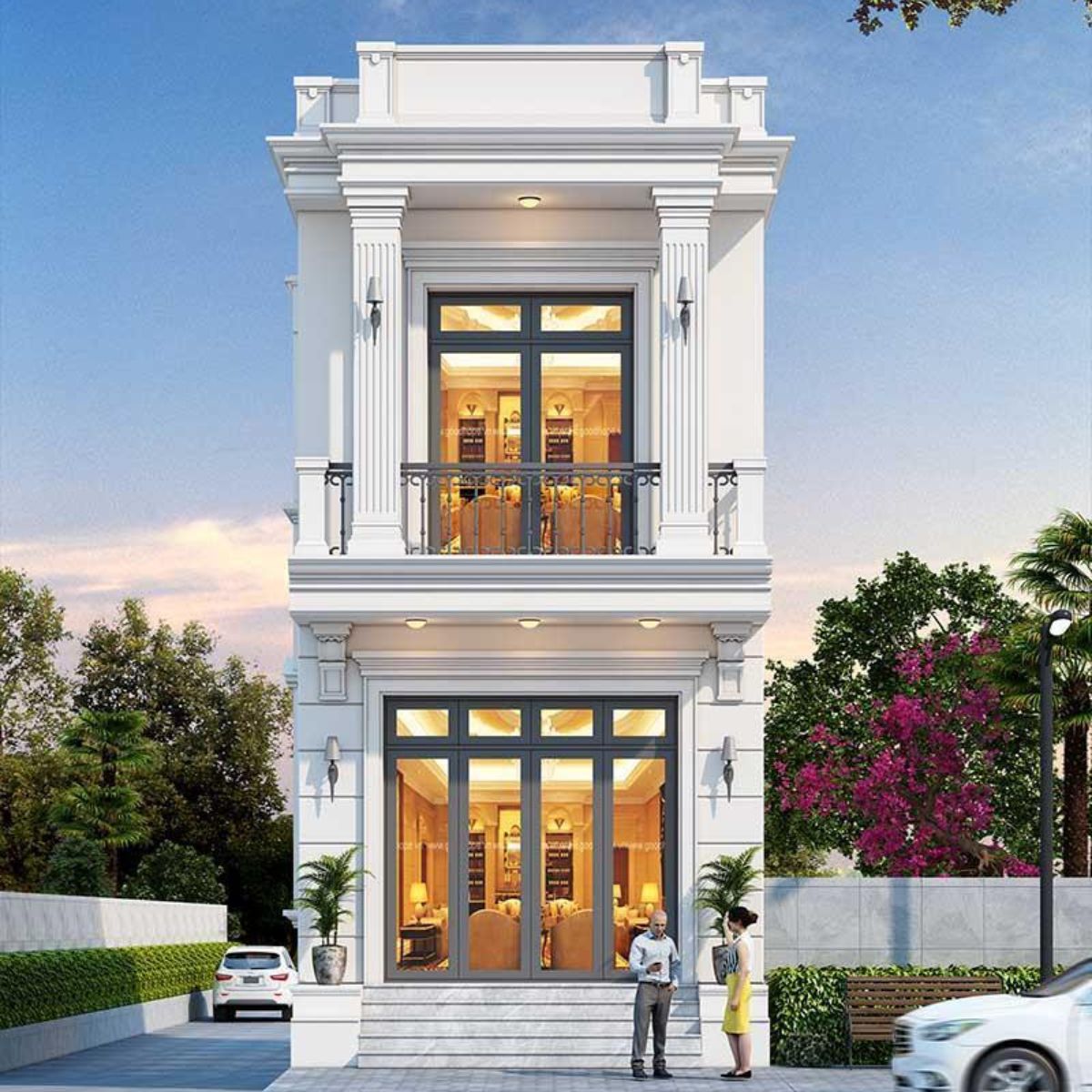 Nhà 1 trệt 1 lầu 4x12 phù hợp với những gia đình ít thành viên và chỉ cần đáp ứng công năng cơ bản (Ảnh: Sưu tầm)