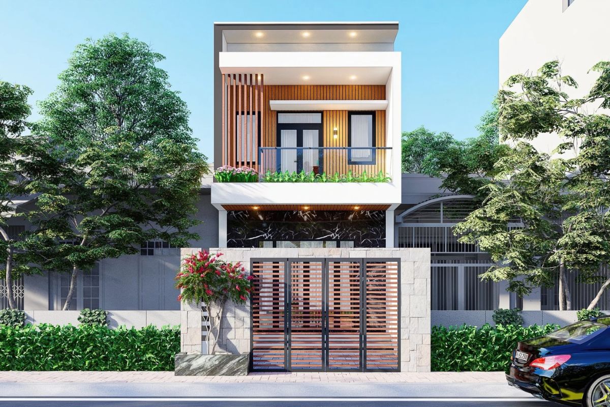 Thiết kế nhà 2 tầng 4x12 có 2 - 3 phòng ngủ đáp ứng nhu cầu sử dụng của các thành viên trong gia đình (Ảnh: Sưu tầm)