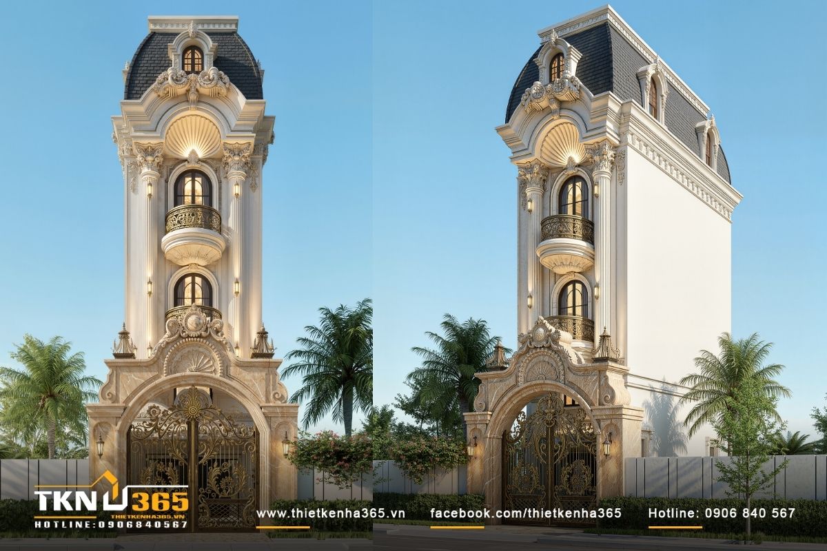 Nhà phố 4 tầng 4x18m phong cách tân cổ điển - Vẻ đẹp sang trọng tạo nên từ tỉ lệ chuẩn mực