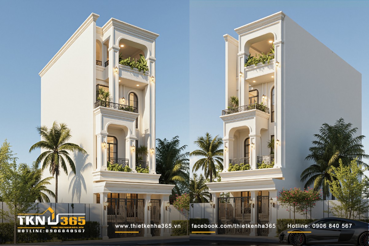 Nhà phố 4 tầng tân cổ điển 020326 thumb