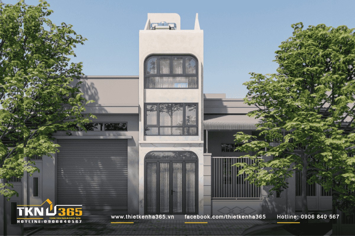 Mẫu nh&agrave; 1 trệt 2 lầu 4x15 giải quyết th&aacute;ch thức &aacute;nh s&aacute;ng, th&ocirc;ng gi&oacute; tr&ecirc;n đất nh&agrave; phố hẹp 4x15m phổ biến tại đ&ocirc; thị