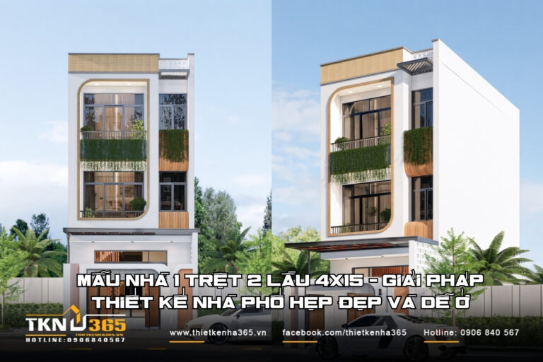 Mẫu nh&agrave; 1 trệt 2 lầu 4x15m