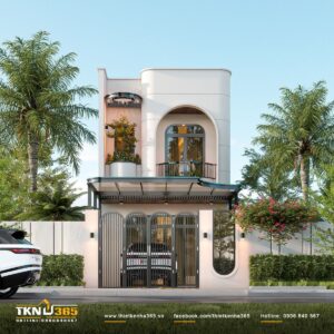 Mẫu nh&agrave; 1 trệt 1 lầu 4x18m