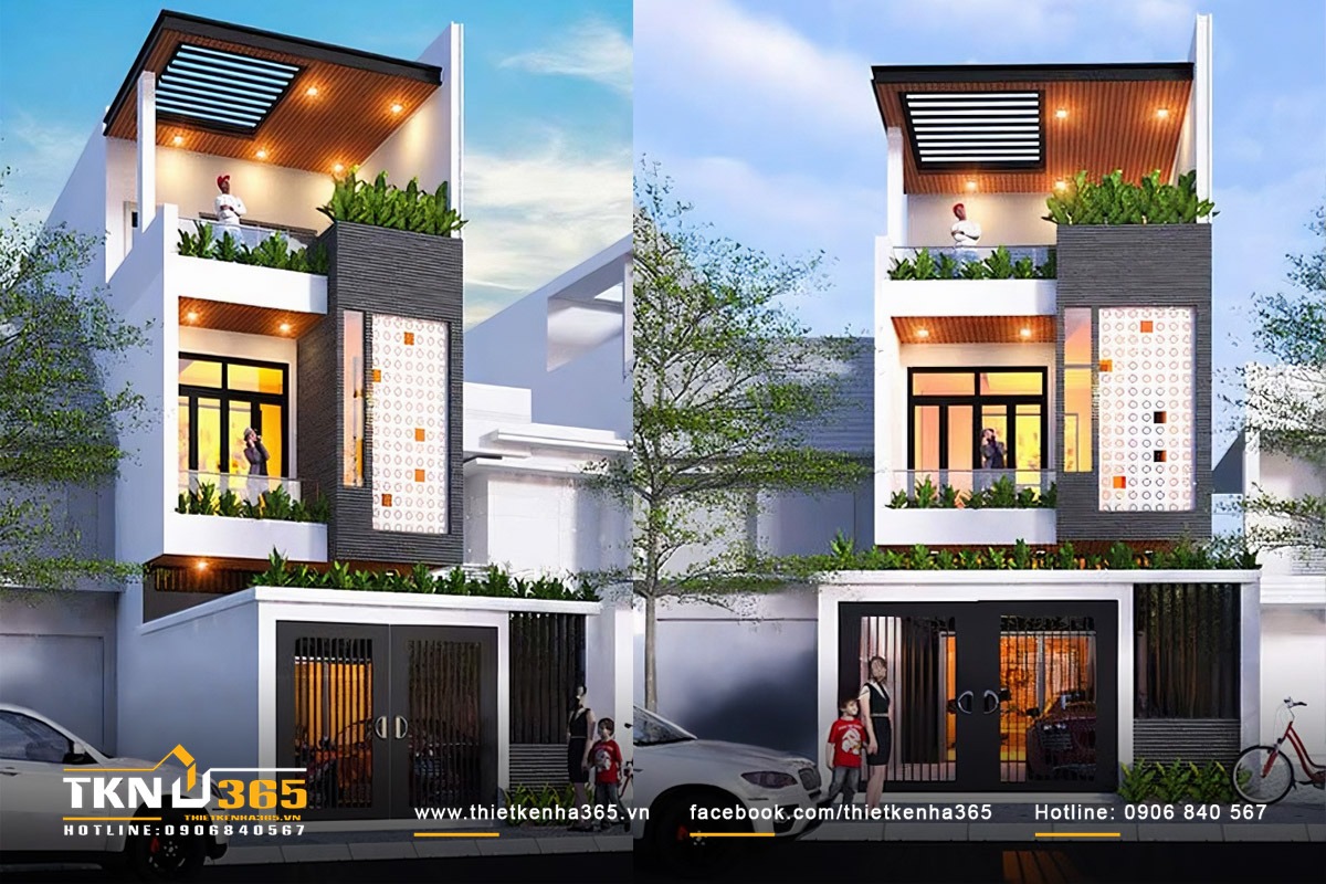 Tổng diện tích xây dựng nhà 5x15m 1 trệt 2 lầu quyết định chi phí xây dựng thực tế