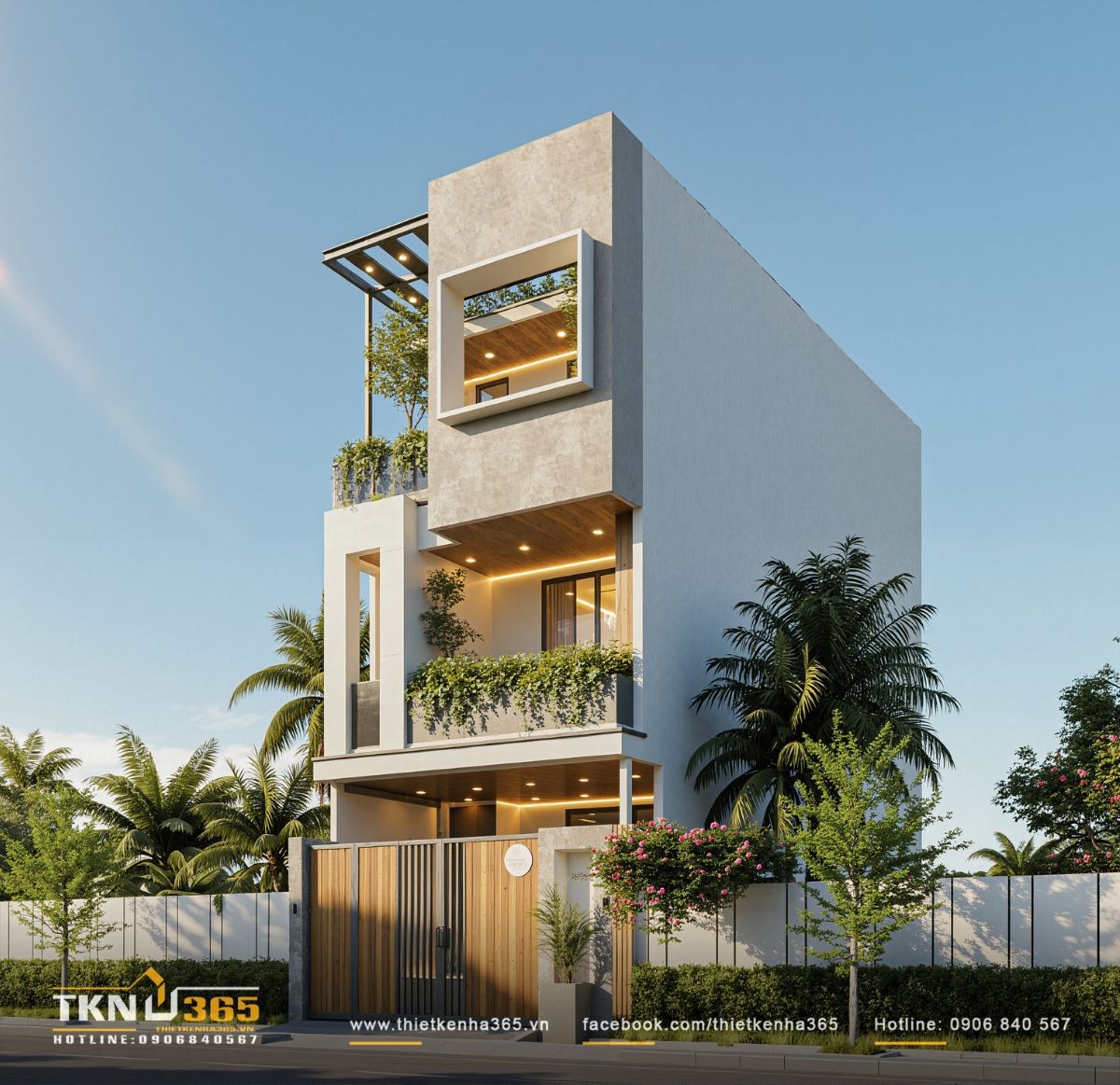 Nhà 1 trệt 2 lầu 5x15m sở hữu diện tích tương đối thuận lợi để thiết kế mặt tiền hiện đại và tối ưu công năng sử dụng