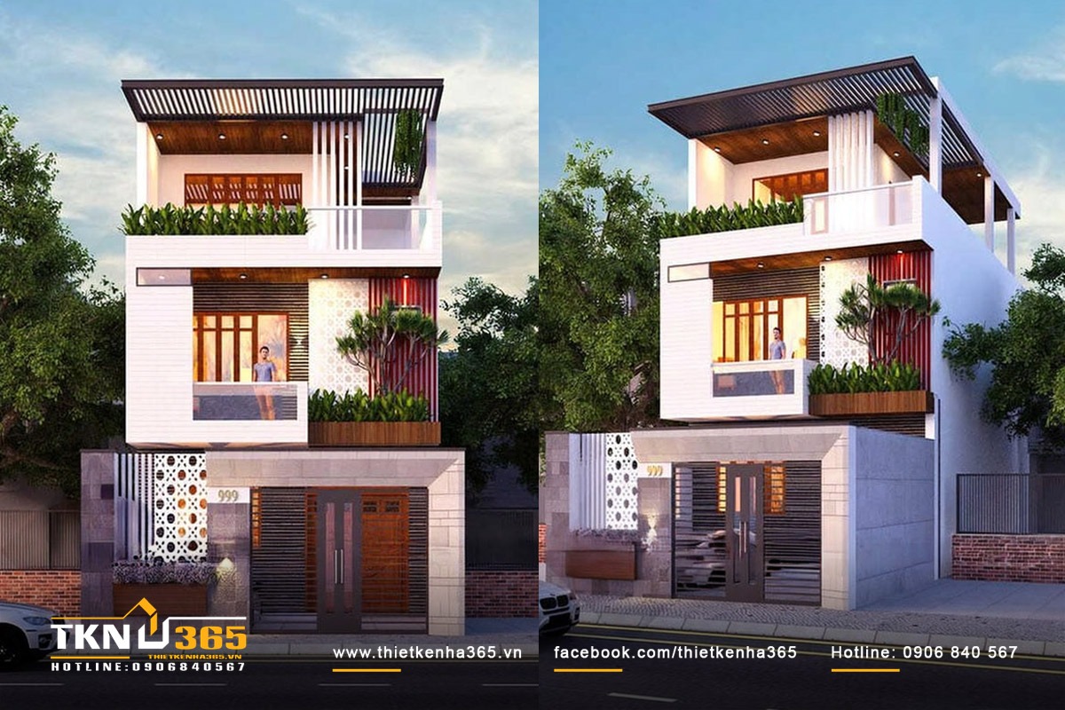 Nhà 1 trệt 2 lầu 6x15 dễ bố trí công năng hơn so với những lô đất hẹp ngang