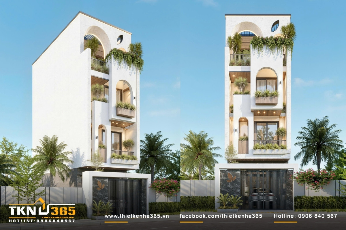 Nhà phố 4 tầng 4x18 hiện đại