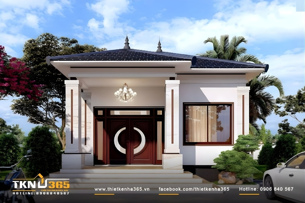 Nh&agrave; 8x15m 1 tầng diện t&iacute;ch s&agrave;n 100m2 