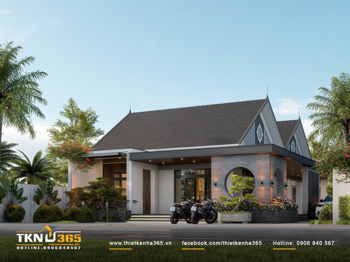 Thiết kế nhà vườn 10x20m - Bố trí mặt bằng & chi phí thi công thực tế