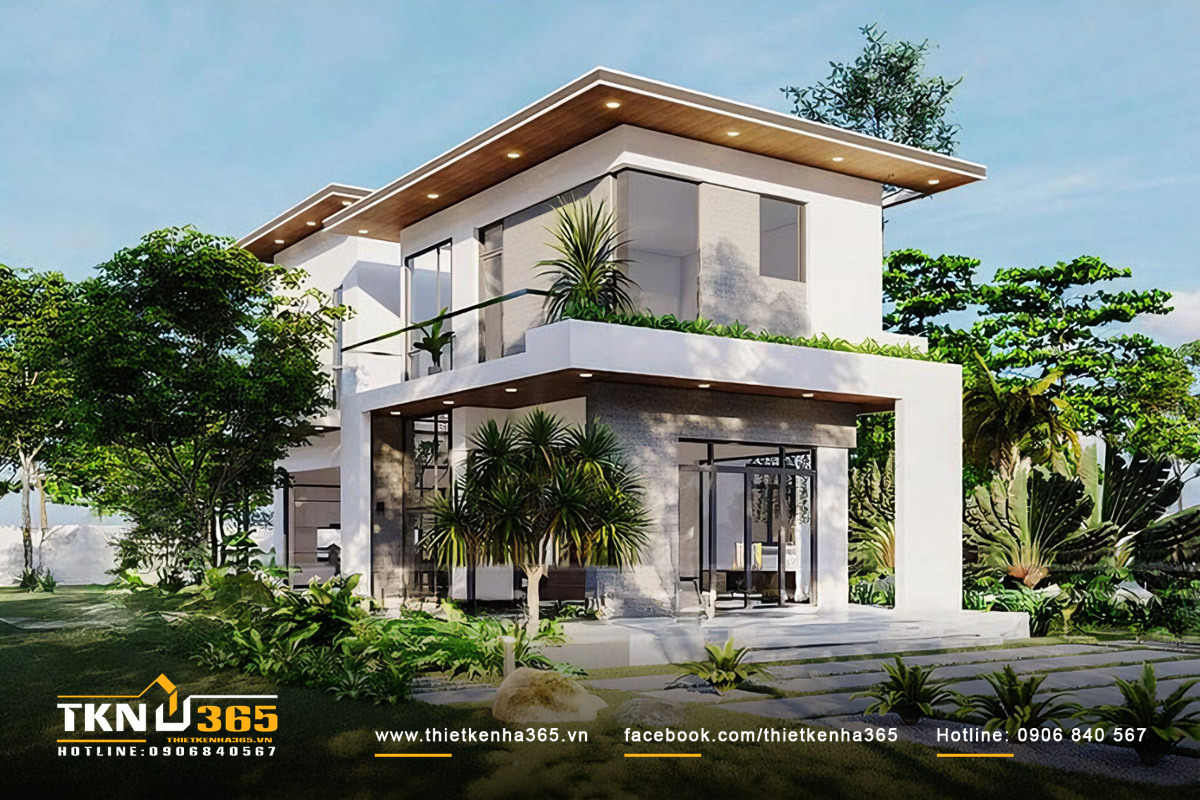 Nhà vườn 10x20m bố trí 4 phòng ngủ 2 tầng là sự lựa chọn tối ưu dành cho những gia đình đông thành viên