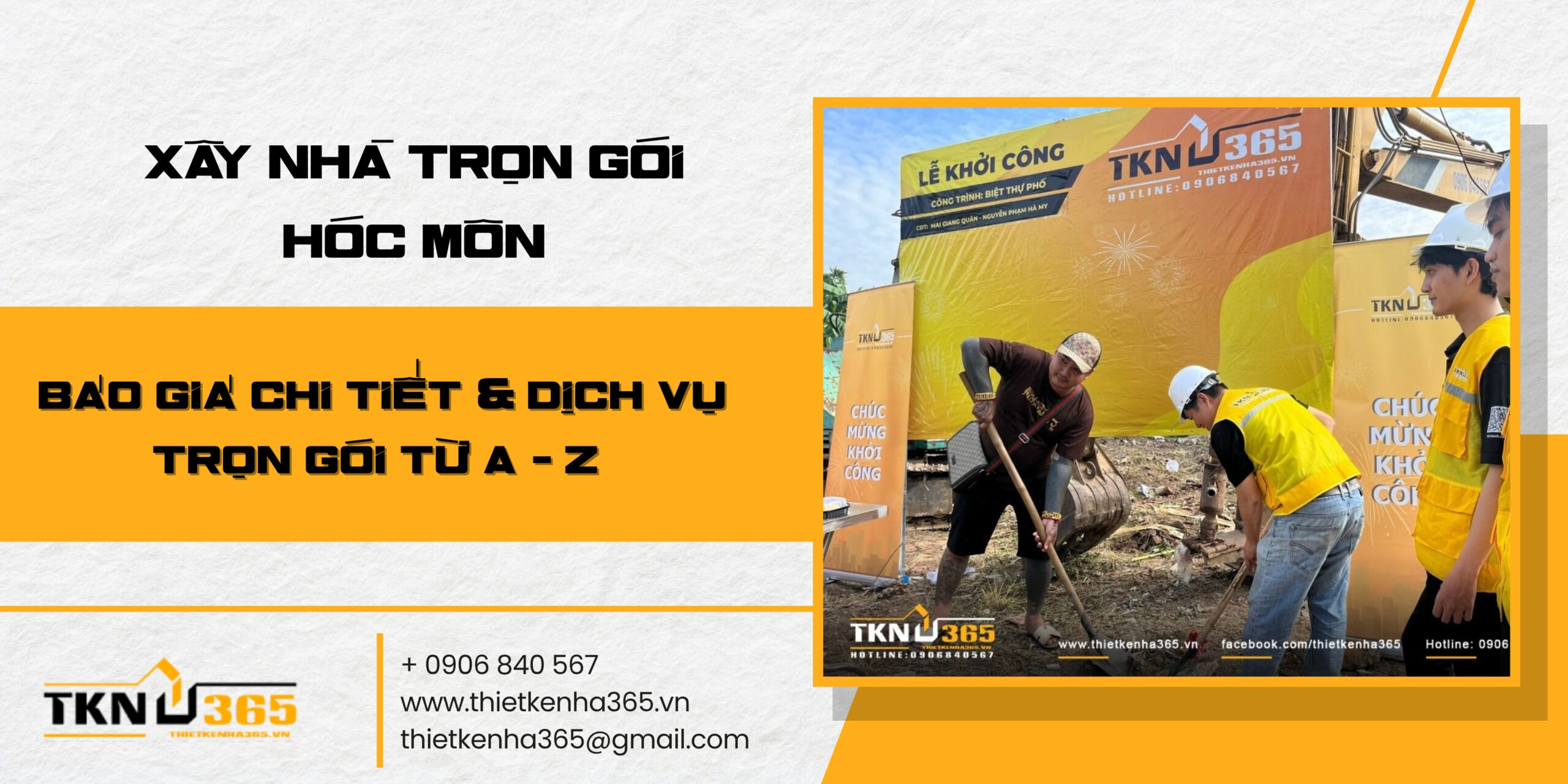 Xây nhà trọn gói Hóc Môn - Giải pháp xây mới & báo giá chi tiết