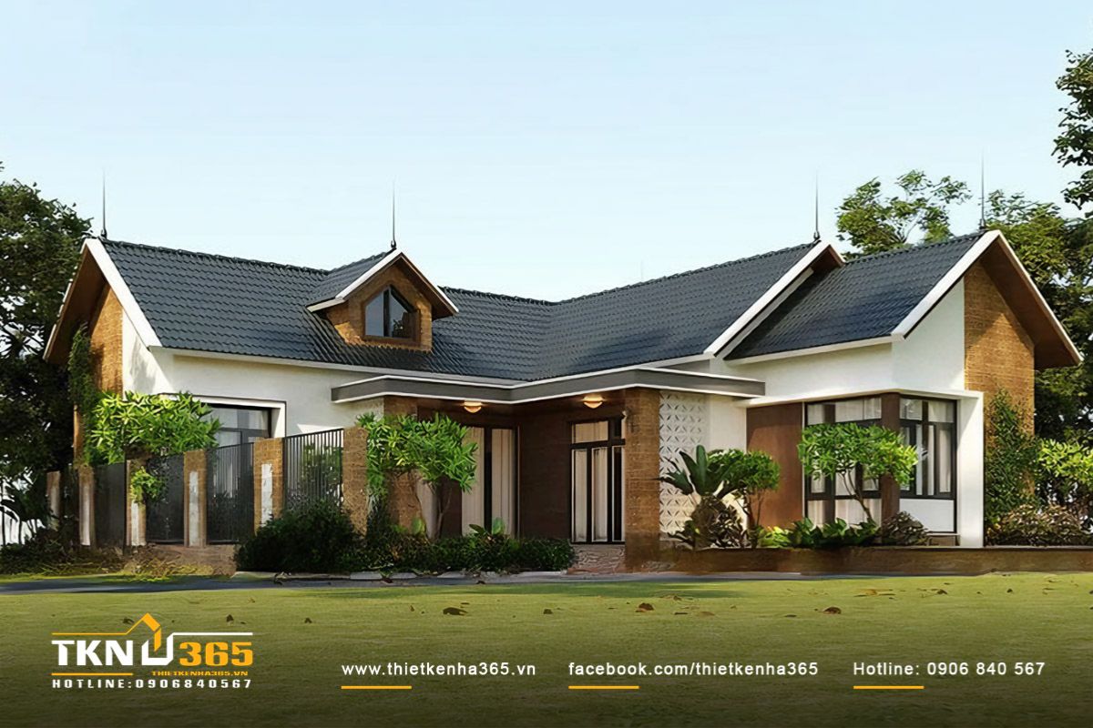 Mẫu Biệt Thự 1 Tầng 200m2 Đẹp, Rộng Rãi & Chuẩn Không Gian Sống Cao Cấp