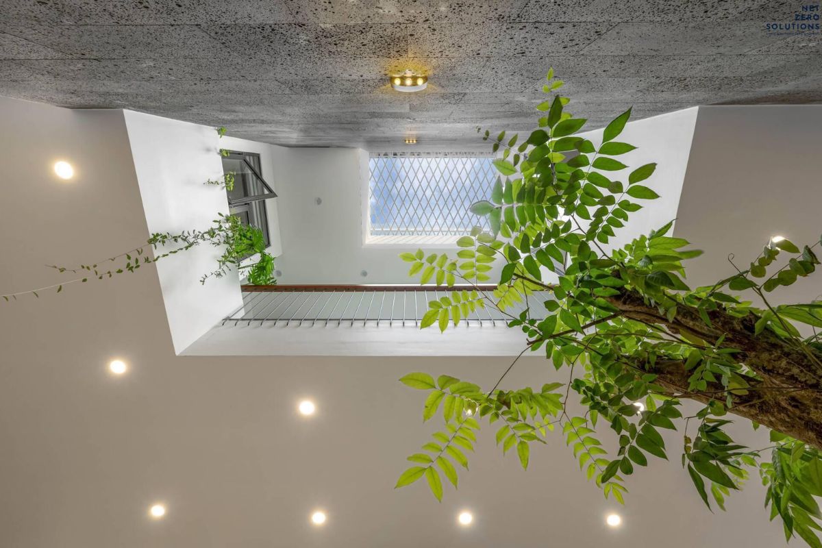 Mẫu giếng trời lấy sáng tự nhiên và cải thiện thông gió cho khu vực cuối nhà (Ảnh: Sưu tầm)